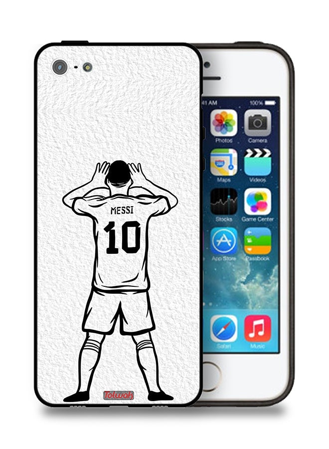 Tolwak Apple iPhone 5/5s/SE Protective Case Messi Sketch - Image 1