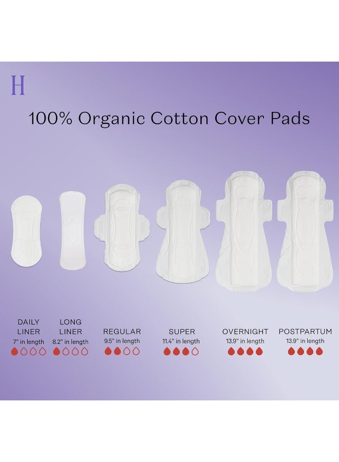 The Honey Pot Company - Herbal-Infused Menstrual Pads With Wings Overnight 12 - Image 4