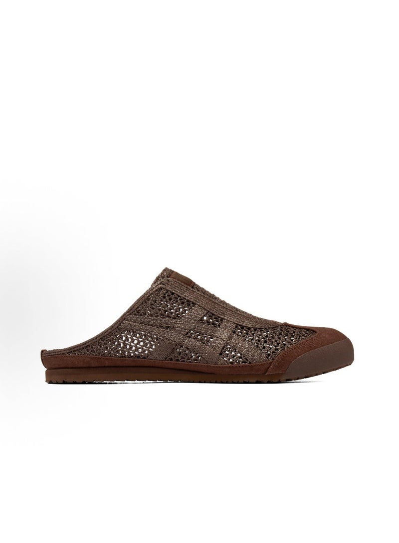Onitsuka Tiger Sabot Slip-On Sandals for Men & Women - Beige/Navy Blue/Green - Lifestyle Flat Sandals - Image 3