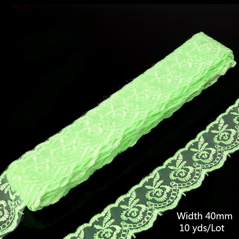 Factory wholesale color embroidery lace decoration clothing accessories accessories diy hand woven material accessories light pink - Image 2
