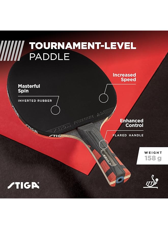Stiga Evolution Performance Level Table Tennis Racket Made With Approved Rubber For Tournament Play - Image 2