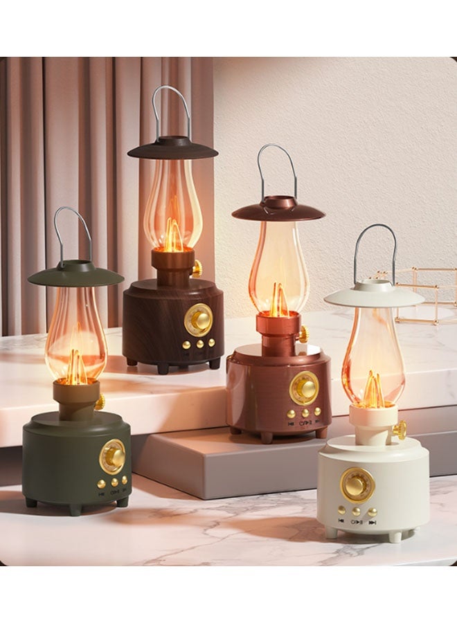 نيوترل مكبر صوت بلوتوث C210 New Vintage Kerosene Lamp-Style مصباح كيروسين رجعي ونظام صوتي في جهاز واحد، يجمع بين تشغيل الموسيقى والمكالمات الهاتفية وراديو FM والإضاءة. مقاوم للماء بمعيار IPX4، مصمم بخبرة للاستخدام في الهواء الطلق والسفر والحفلات والتجمعات. (أخضر جوهري) - Image 2