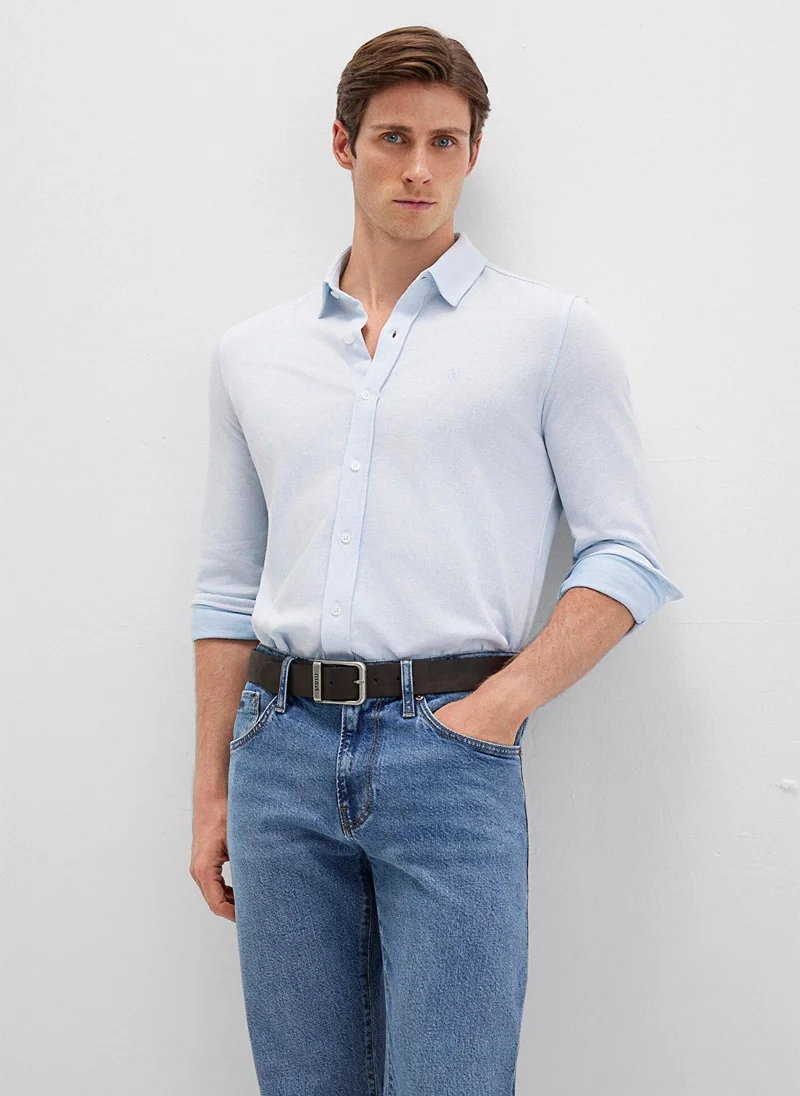 Mavi Solid Regular Fit Shirt