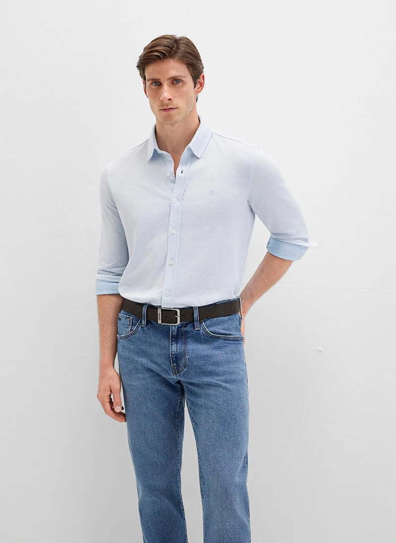 Mavi Solid Regular Fit Shirt