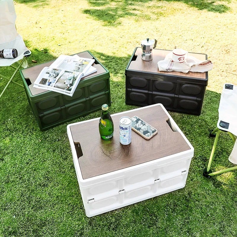 Outdoor Camping Storage Box, Car Trunk Organizer, Car Folding Thickened Storage Box, Plastic Storage Box - Image 4