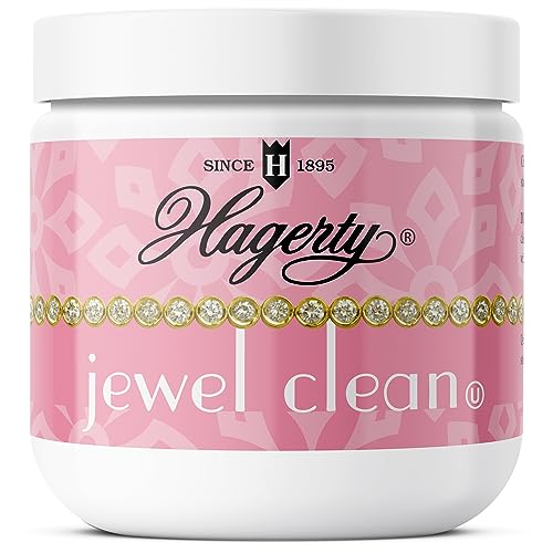 W. J. Hagerty Hagerty Jewelry Cleaner  Professional Jewelry Cleaning for Diamonds Gold Platinum Precious Stones and More  Kosher Certified Jewelry Cleaning Kit Includes Dipping Basket and Brush 7 Oz 