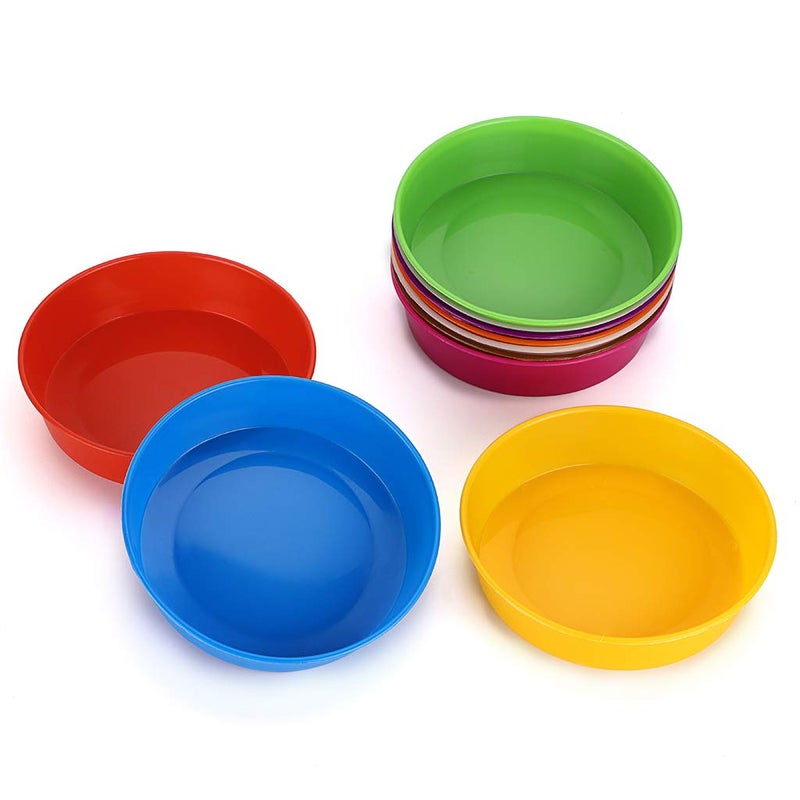 BTSKY Plastic Sorting Bowls Assorted Colors Set of 10