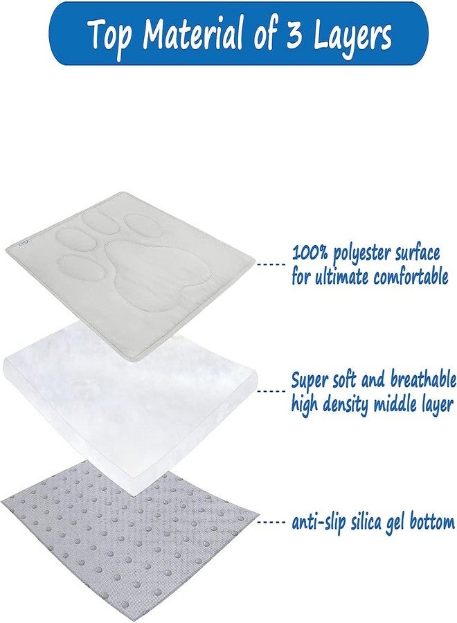 Coldwind Dog Crate Pad(30"x 48"), Crate Mat with Anti-Slip Bottom, Dog Mats for Sleeping, Breathable Kennel Pad, Dark Colored to Hide Stains, Grey - Image 4