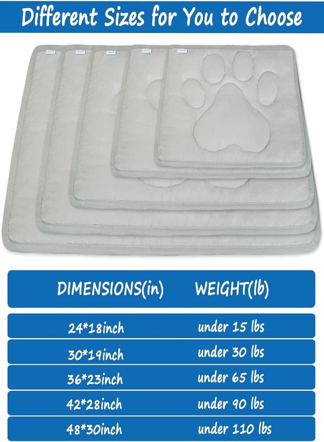 Coldwind Dog Crate Pad(30"x 48"), Crate Mat with Anti-Slip Bottom, Dog Mats for Sleeping, Breathable Kennel Pad, Dark Colored to Hide Stains, Grey - Image 5