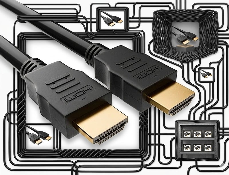 كابل ORCRX HDMI عالي السرعة 1.4 فولت بطول 1.5 متر يدعم تقنية 3D ودقة Full HD ودقة تصل إلى 4K لتحسين جودة الفيديو والصوت - Image 1