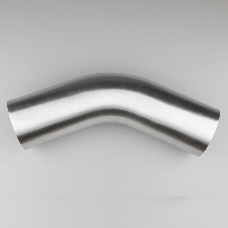KRD PERFORMANCE 70mm (2.75") OD 45 Degree Elbow Aluminum Intercooler Pipe Air Intake Tube - Image 1