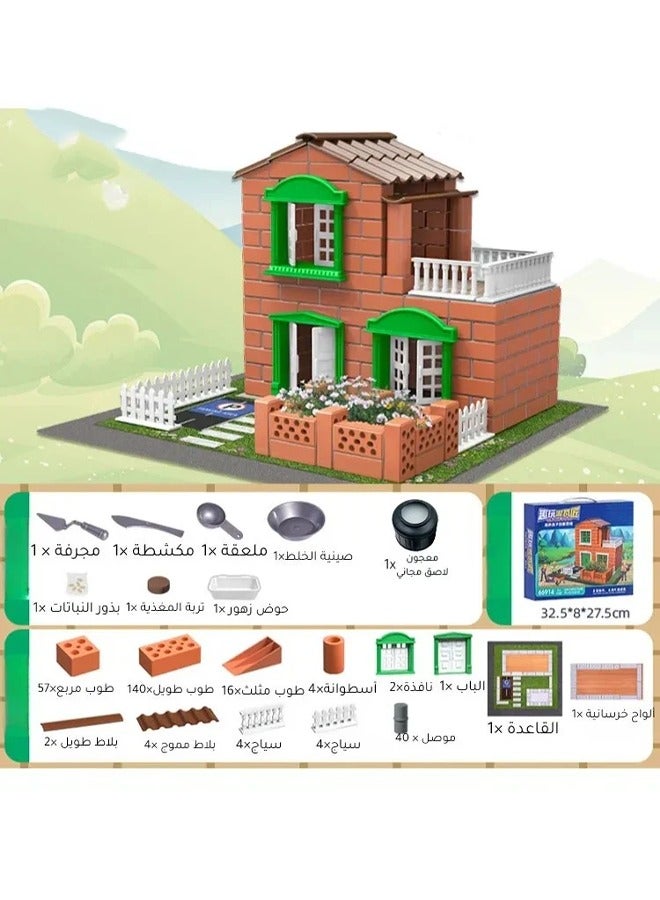 little bricklayer children's handmade DIY hut cover  - Image 2