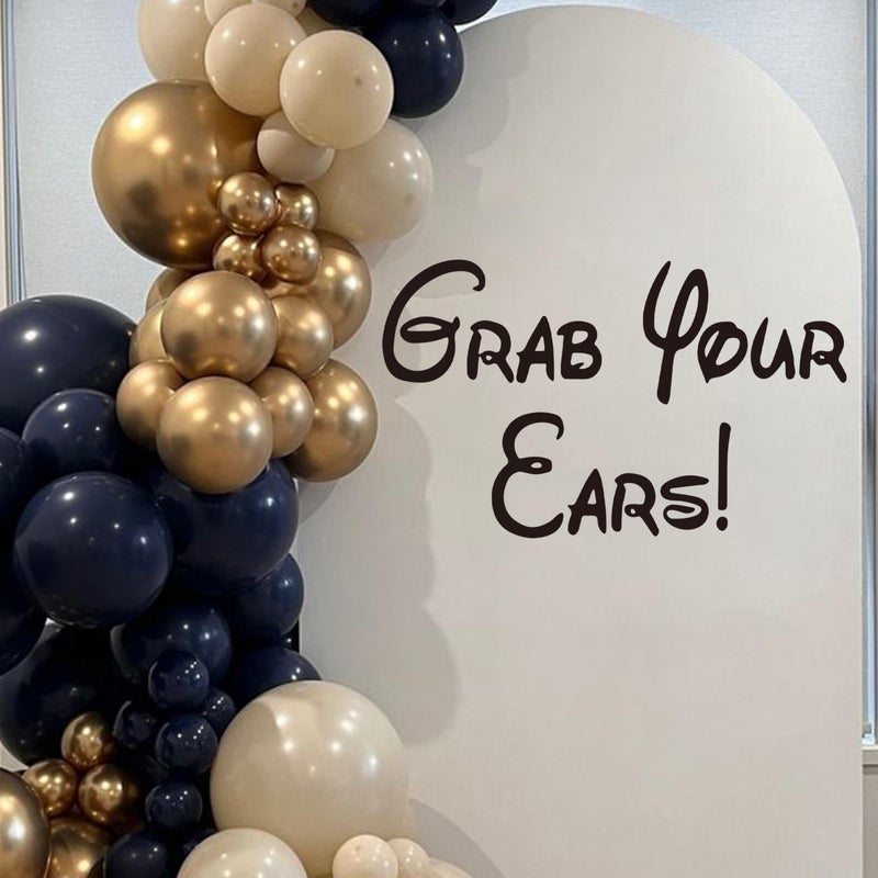 MUWEOL Grab Your Ears Decal - Mouse Theme Party Wall Decal Sticker, Mouse Theme Grab Your Ears Baby Shower,Gender Reveal Party Supplies - Image 5