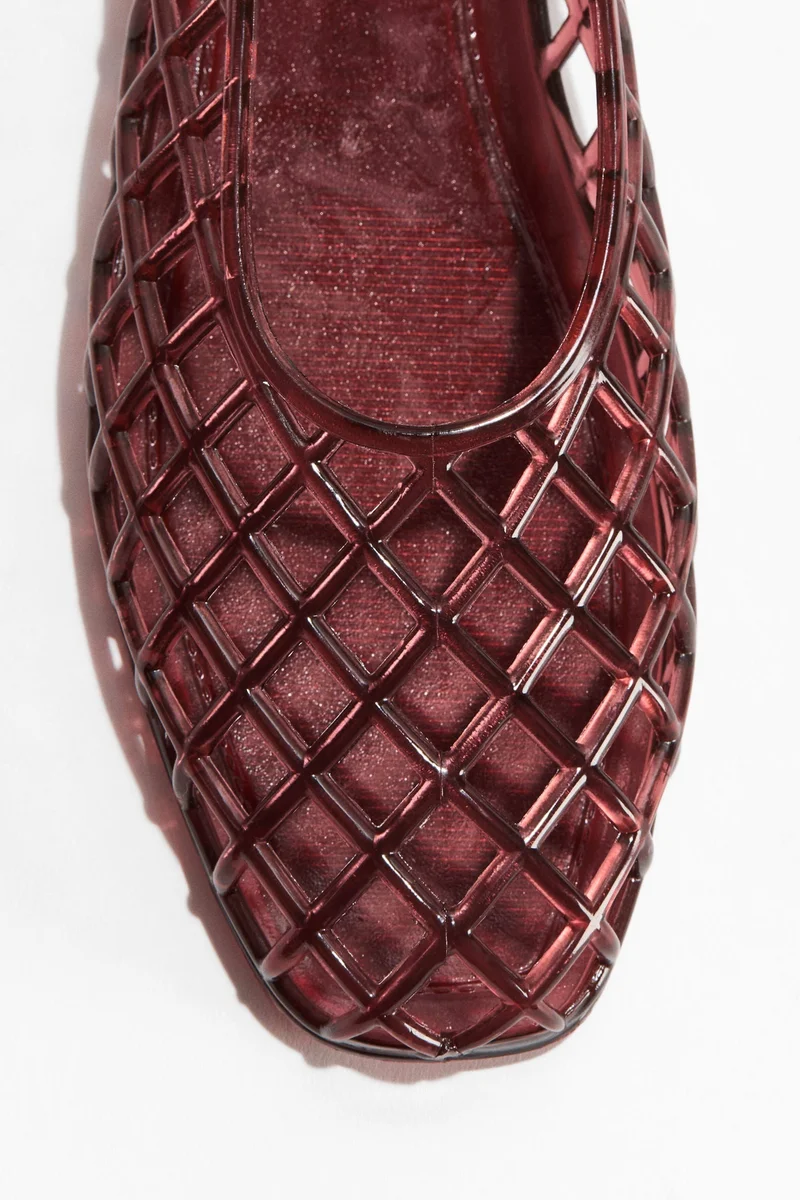 H&M Plastic mesh ballet flats