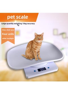 15KG Pet Scale with Tray for Small Animals White 15kg