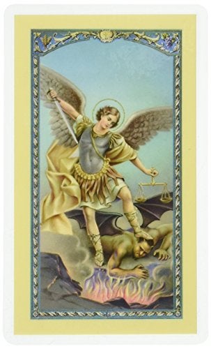 StealStreet WJ Hirten StealStreet SS-Wjh-E24-330 Saint Michael The Archangel, Clear Holy Cards - Image 4