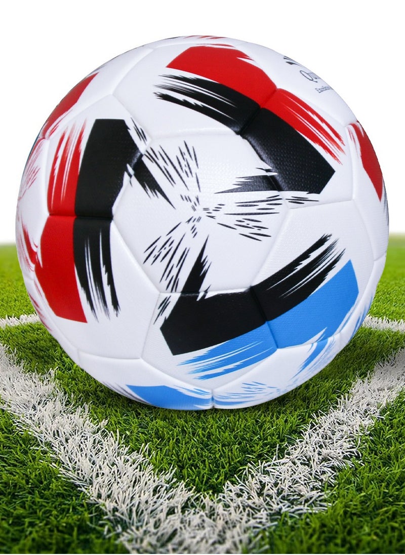 QUTOOB Football Size 5 - Soccer Ball for Indoor and Outdoor Use - Officially Sized and Weighted Match Ball for Competitive Play, Training, Recreational Games, All Levels  - Image 1