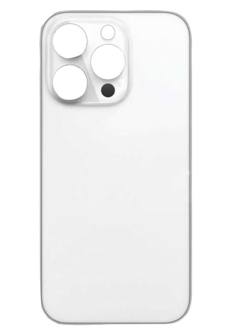 Generic - Replacement glass back for iPhone 14 Pro Max, titanium white - Image 1