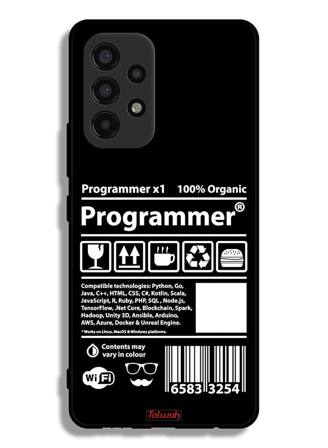 Tolwak Samsung Galaxy A53 5G Protective Case Cover Programmer Sticker - Image 1