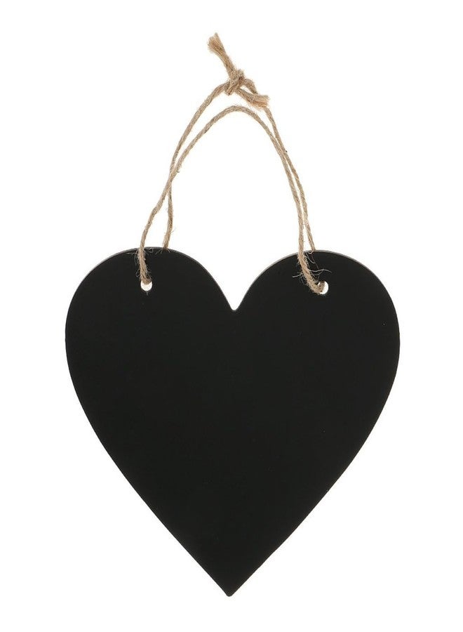 WINOMO Heart Chalkboard Sign: Wooden Blackboard for Christmas Party Wedding Hanging Decoration - Image 1