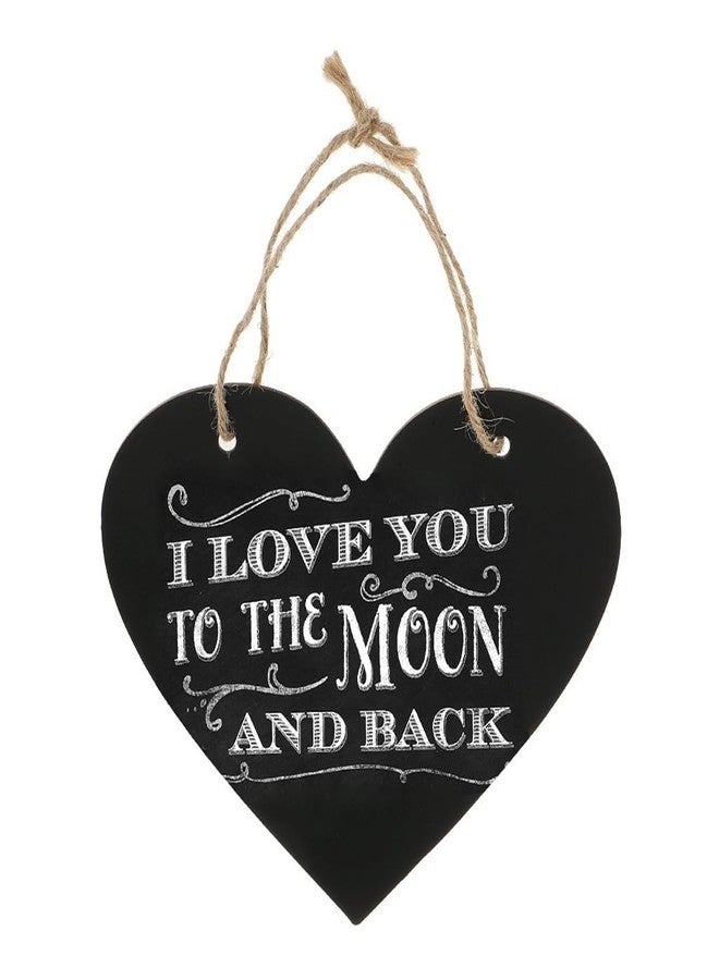 WINOMO Heart Chalkboard Sign: Wooden Blackboard for Christmas Party Wedding Hanging Decoration - Image 5