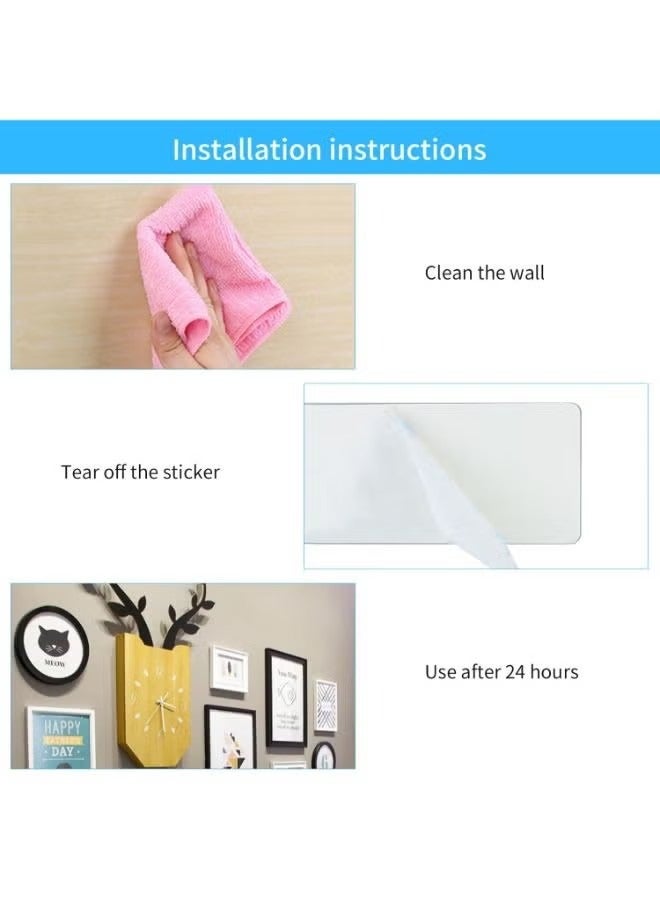 Goolsky Towel Hook Rack Wall Mounted 19cm Coat Hanger with 3 Heavy Duty Hook, Easy to Install Rail for Bedroom, Bathroom, Foyer, Hallway, Garden, Office (304 Stainless Steel Brushed Nickel) - Image 3