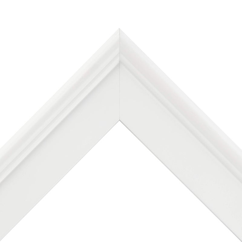 كرييتف مارك إطار صورة خلاق مارك بلينج خشبي - 5 × 7 أبيض - إطار فردي احترافي لألواح فنية تمتد إلى صور قماش ومزيد من الزجاج والدعم غير المدرجة - Image 3