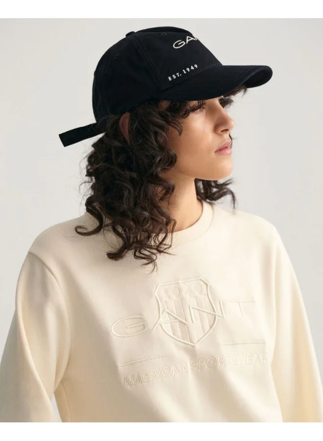 غانت سويت شيرت جانت تونال شيلد بياقة دائرية