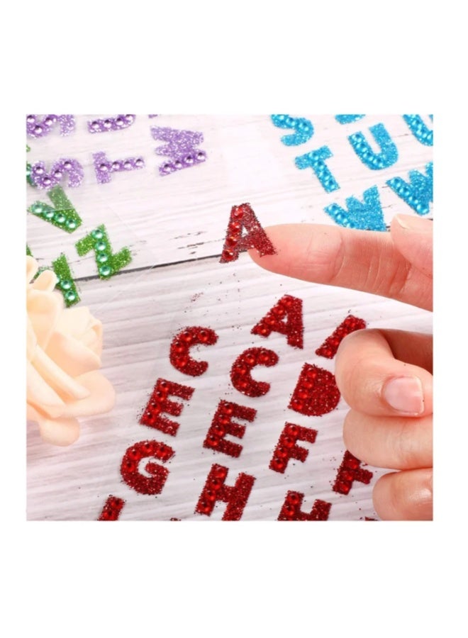 8 ورق رسالة ملصق، ملونة هدية الأبجدية ملصق الرسالة اللاصقة الذاتية - Image 5