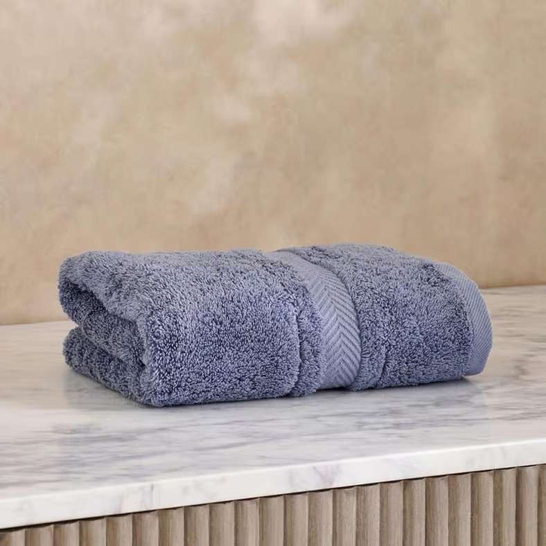 Pan Home Luxury Cotton Hand Towel 50x90cm - Slate Blue - Image 4