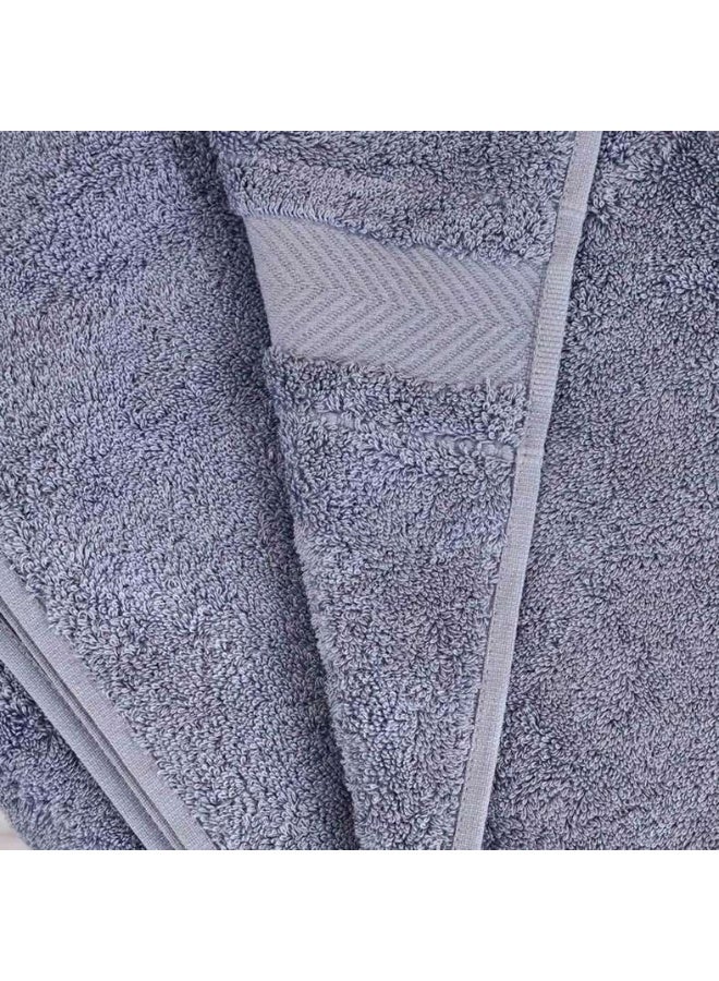 Pan Home Luxury Cotton Hand Towel 50x90cm - Slate Blue - Image 2