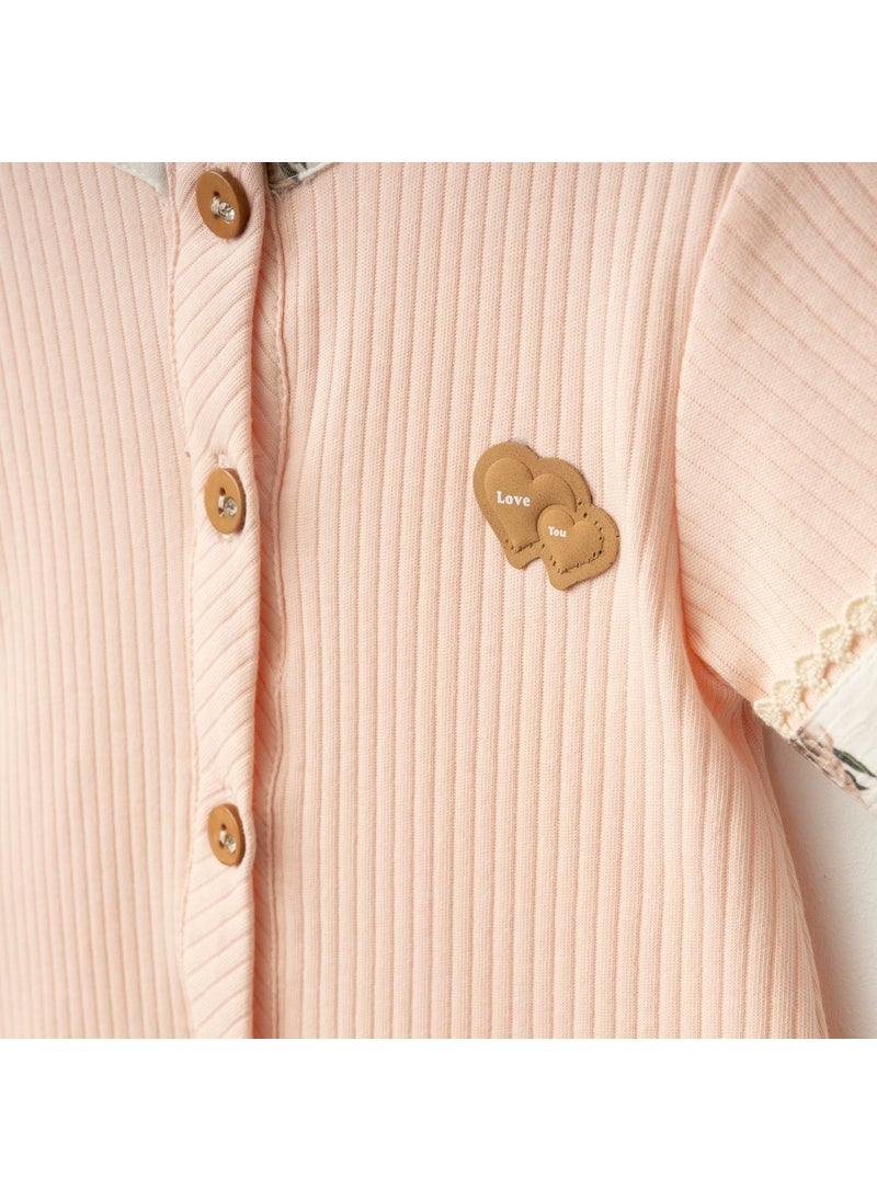 FOR MY BABY Reported Combed Cotton Girl Overalls  - Image 2