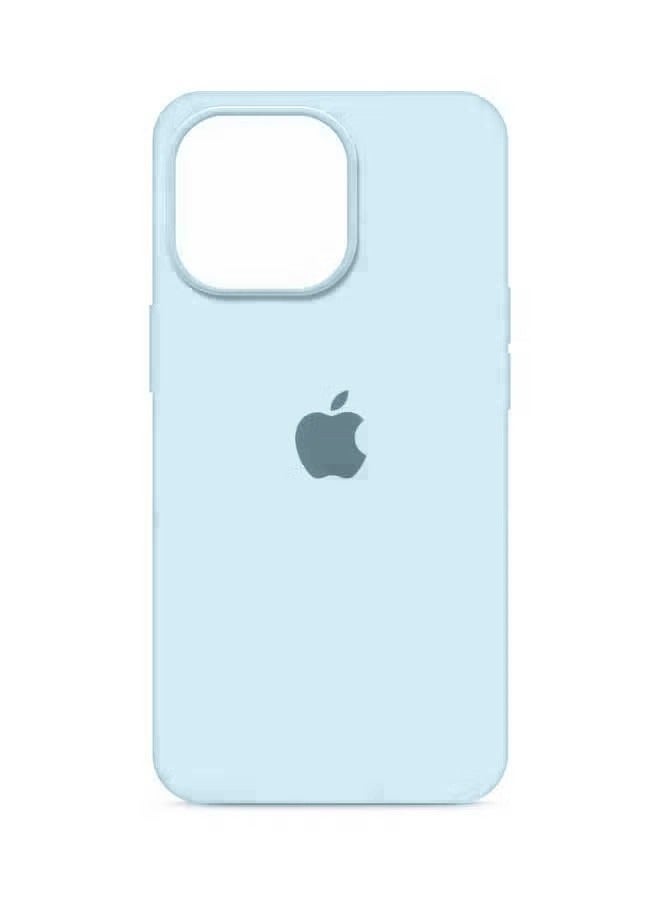 Ocean iPhone 14 Pro Max Mobile Case Cover, Soft Liquid Silicone Protection Anti-Scratch Shockproof Accessories Slim Protective Back Cover with Microfiber Lining, for iPhone 14 Pro Max (Baby Blue) - Image 2