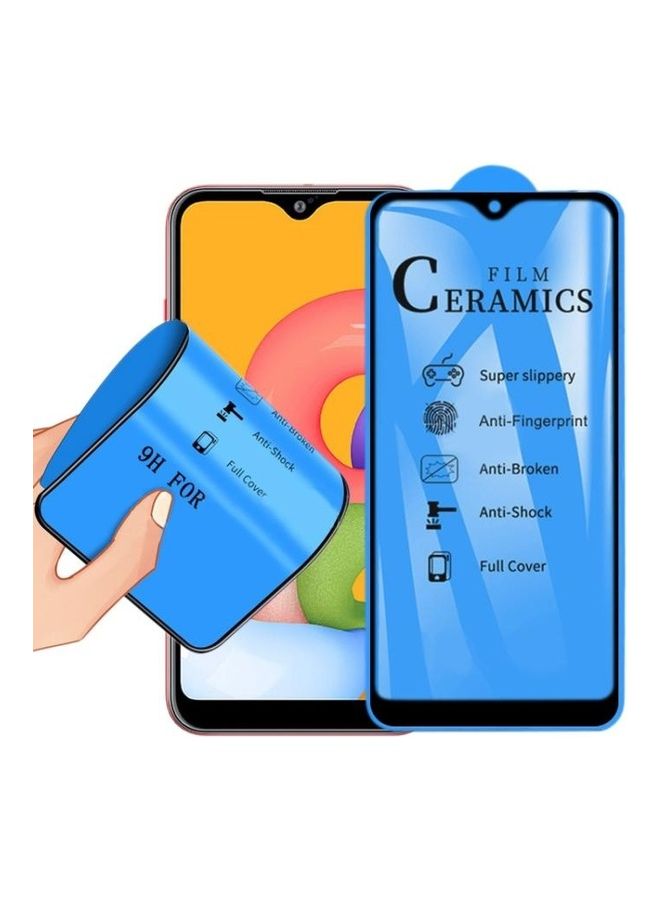 BGM 2.5D Full Cover Ceramics Screen Protector For Samsung Galaxy A01 Clear/Black - Image 1