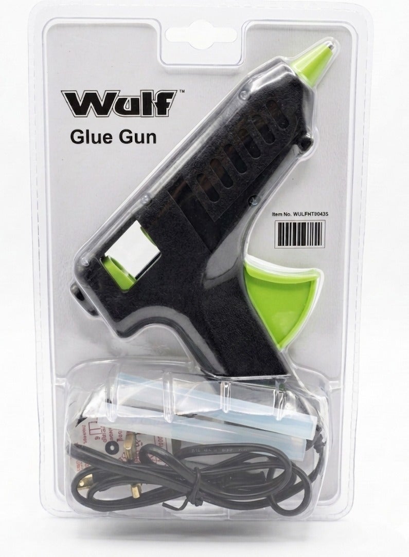WULF 60W Glue Gun Professional Hot Melt Glue Gun with Fast Heating System, Ergonomic Trigger Handle and Precision Nozzle for Crafts, Repair, Decoration & DIY Projects 230V - Image 2