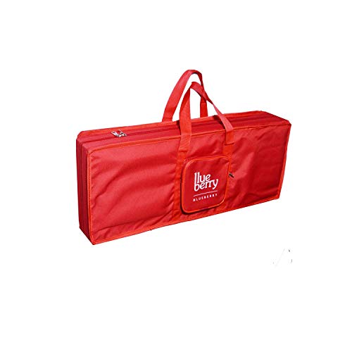 Blueberry KB-10 Padded Gig cover Keyboard Bag Compatible with Casio SA-46, Casio SA-47 & Casio SA-50 Digital Keyboard (Red) - Image 1