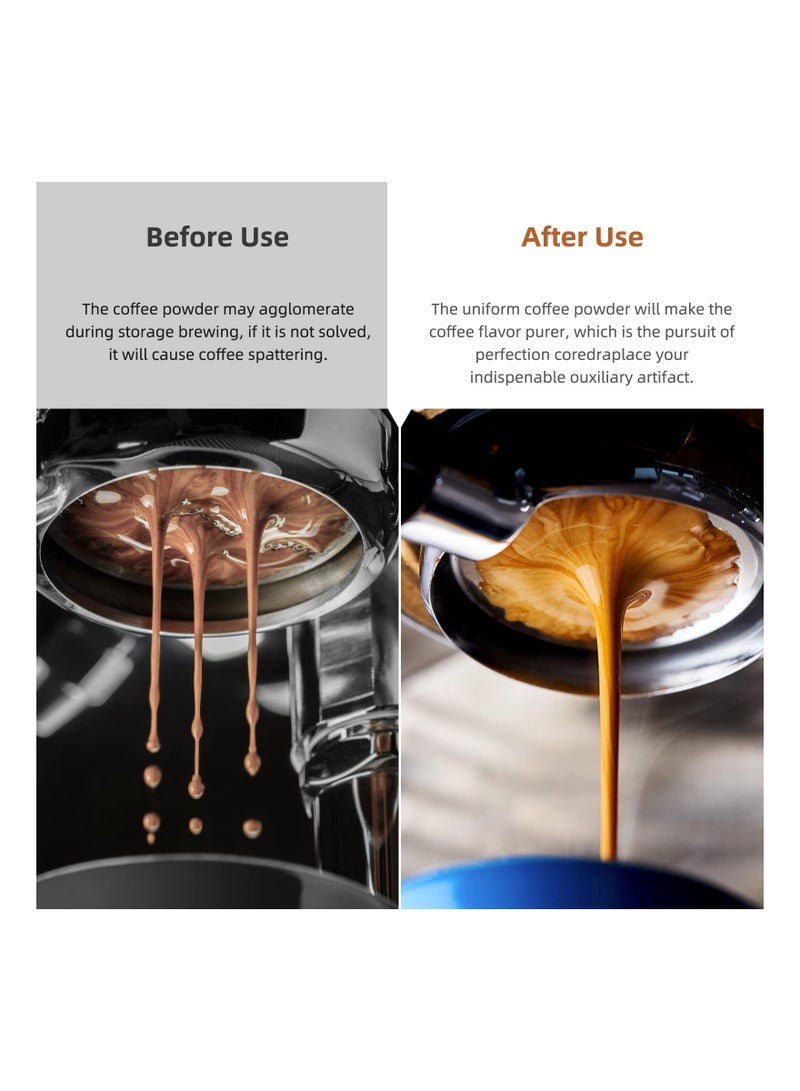 KASTWAVE WDT Espresso Distribution Tool, Coffee Stirring Tool with Natural Wood Handle and Stand, 0.3mm 10 Thick Spring Needles Coffee Stirrer (Walnut)  - Image 5