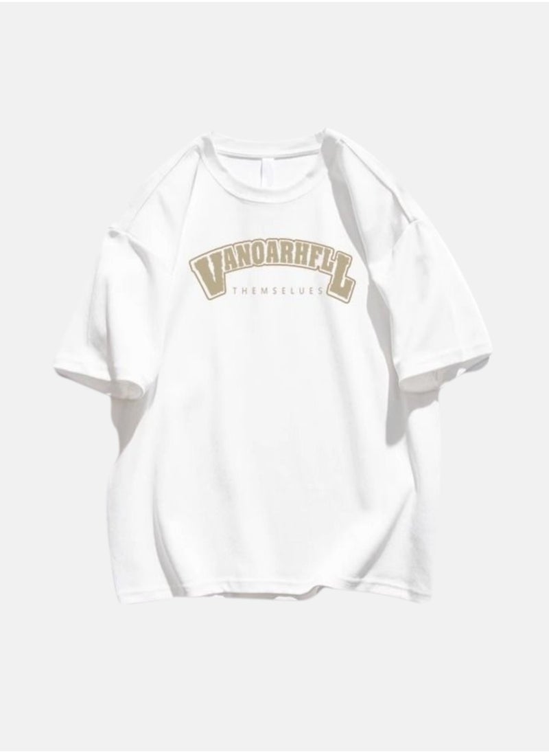 Thirty-One VANOARHFL Printed White Unisex Oversized T-shirt  - Image 1