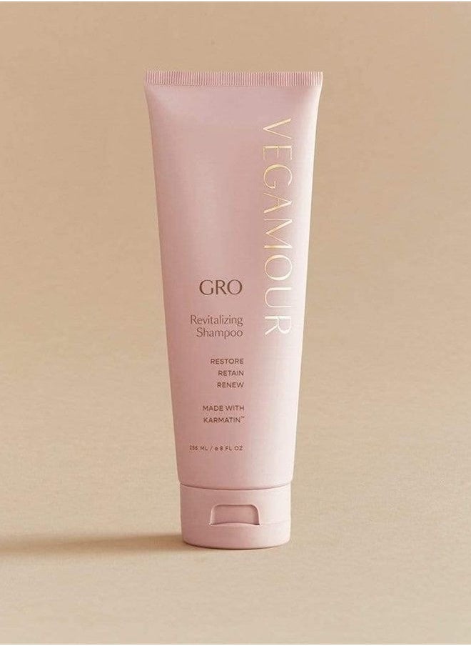 VEGAMOUR - Vegamour GRO Revitalizing Shampoo - Shampoo for Thicker, Fuller Looking Hair - Vegan Keratin and Biotin Shampoo for All Hair Types - Image 1