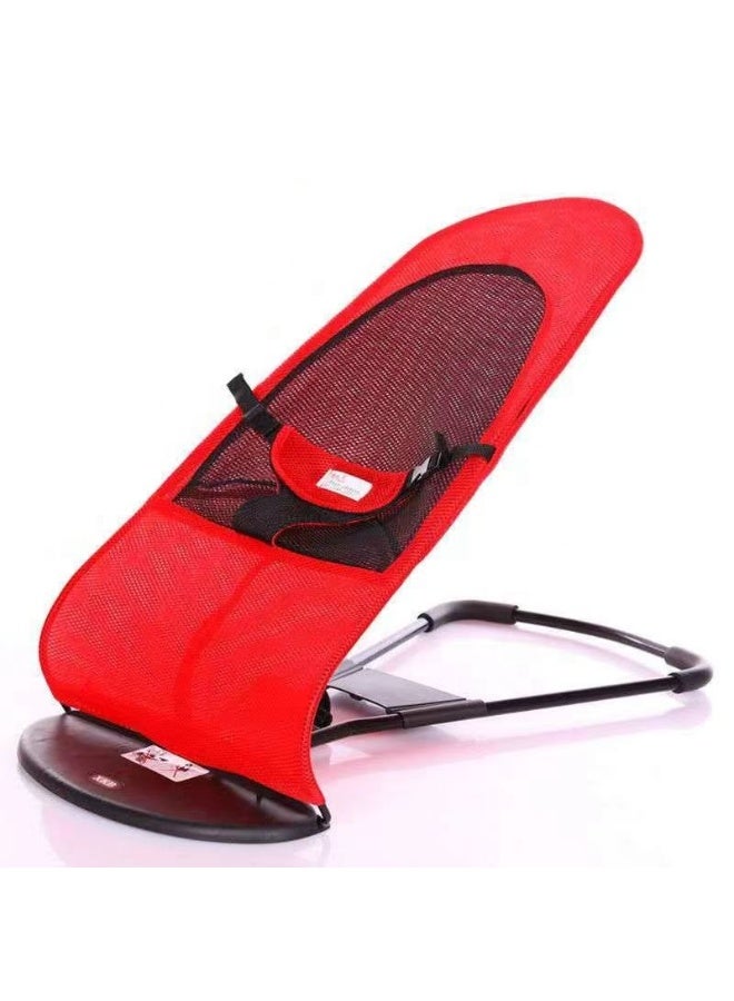 Adjustable Baby Rocking Chair with Non-Slip Bottom | Portable Folding Bouncer Bed & Floor-Standing Rocking Sun Chair for Newborns & Infants - Image 1