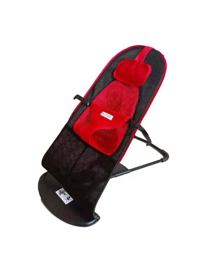 Adjustable Baby Rocking Chair with Non-Slip Bottom | Portable Folding Bouncer Bed & Floor-Standing Rocking Sun Chair for Newborns & Infants - Image 3