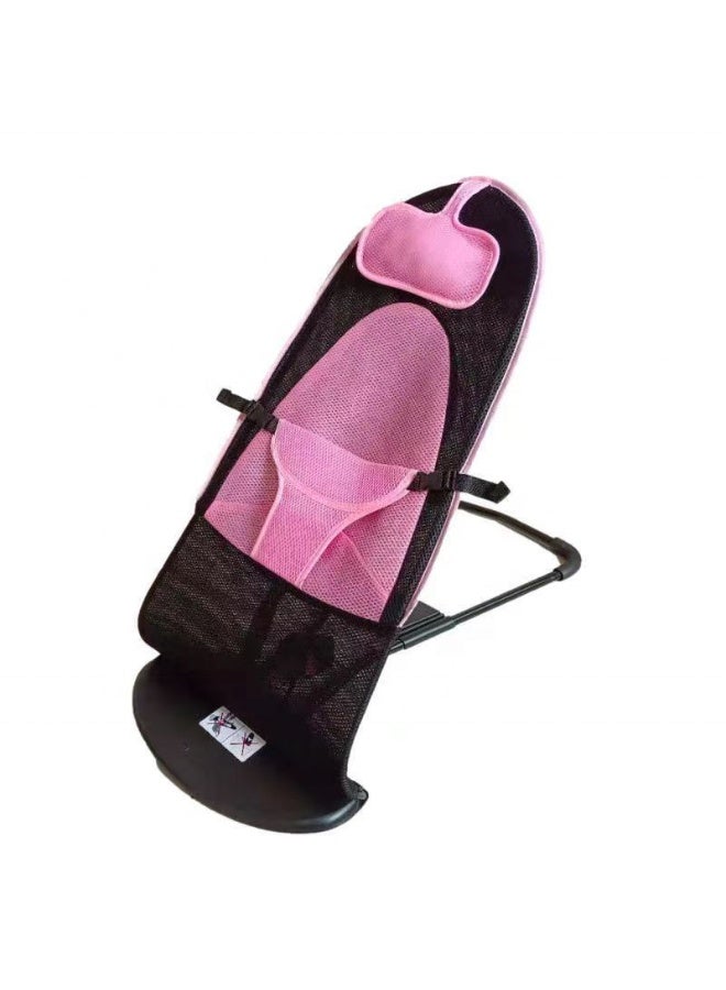 Adjustable Baby Rocking Chair with Non-Slip Bottom | Portable Folding Bouncer Bed & Floor-Standing Rocking Sun Chair for Newborns & Infants - Image 4