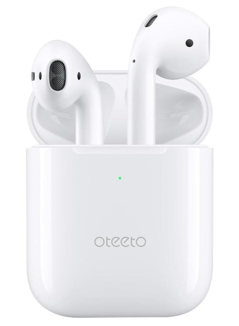 Oteeto True Wireless Bluetooth Earphone With Super Bass Sound OTEETO OT3 WHITEQuality HD Clear Microphone Noise Cancellation and Multifunctional Touch Control White - Image 1