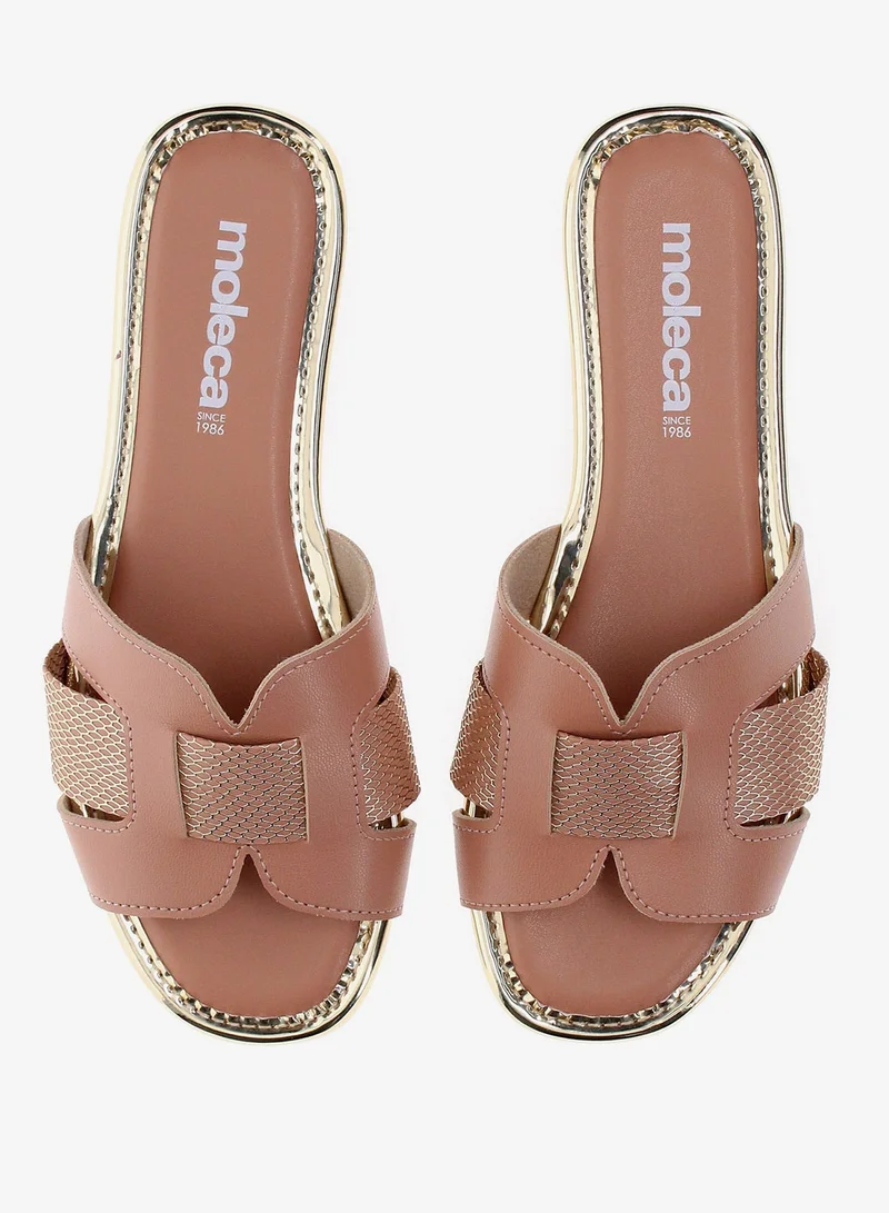 Moleca Beige Flat Sandals for Women – Stylish & Comfortable Everyday Wear for Women | Best Price UAE