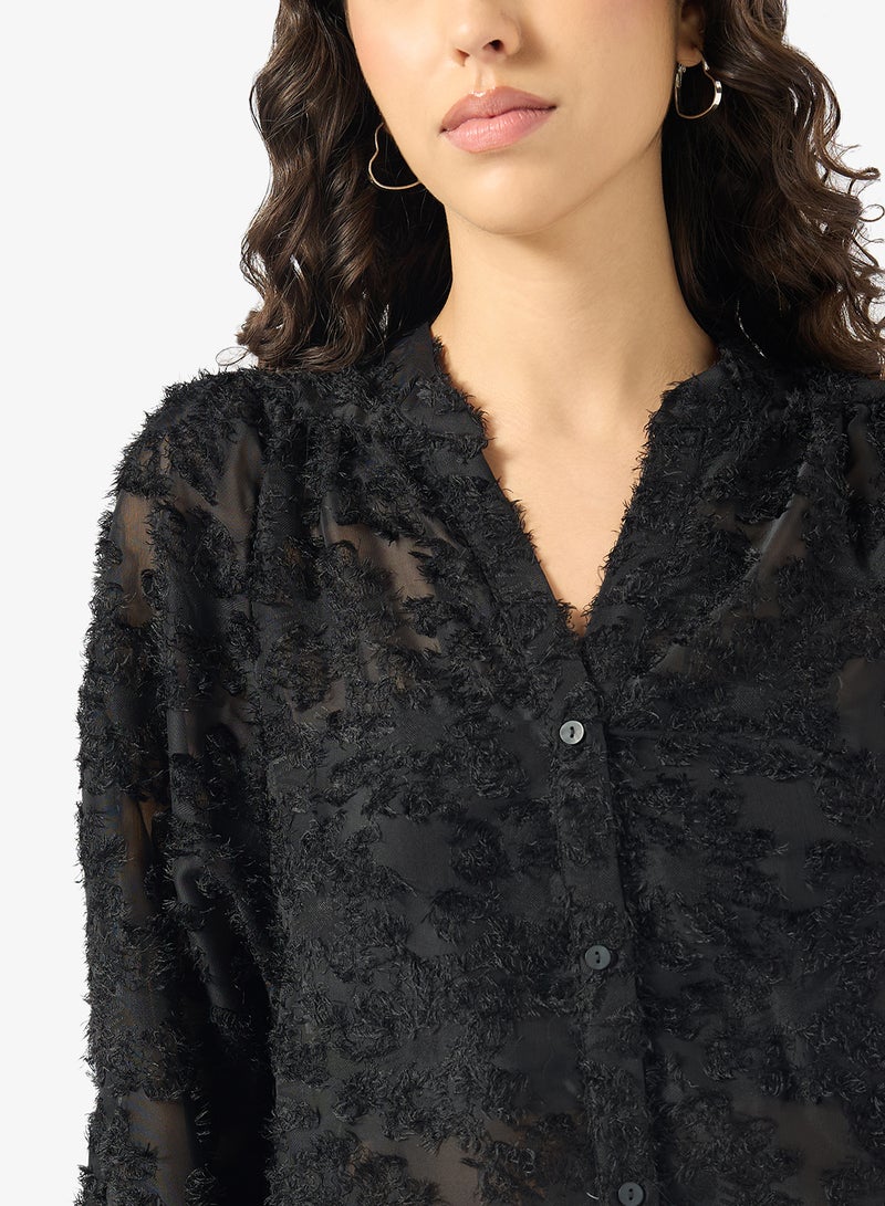 اونلي قميص بأكمام طويلة مطرز - Image 3