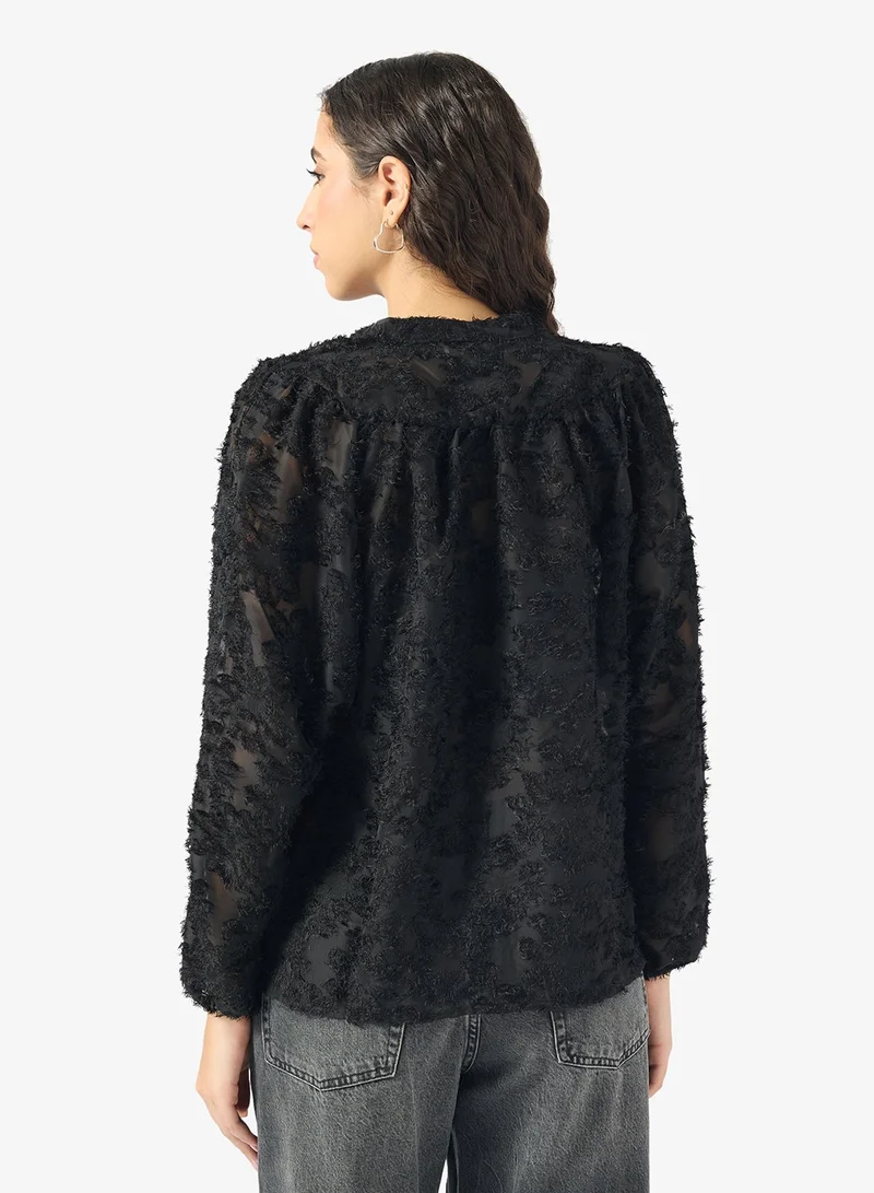 ONLY Emblished Long Sleeve Shirt