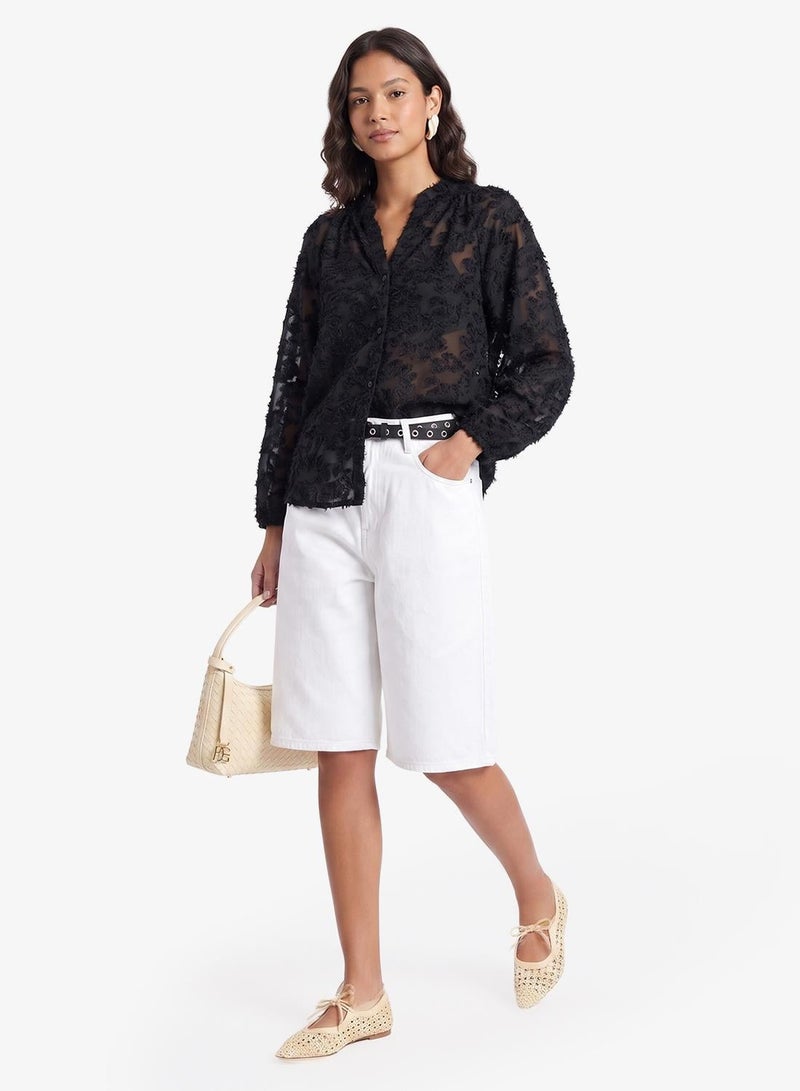ONLY Emblished Long Sleeve Shirt - Image 5