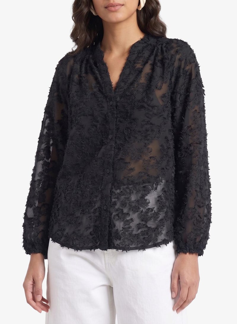 ONLY Emblished Long Sleeve Shirt - Image 4