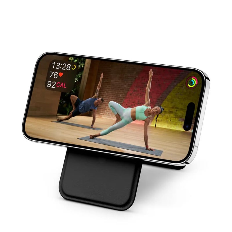 OBLIK Tripod Stand & Mag-Safe Wallet | 4 in 1 Multi-Functional : Tripod/Selfie Stick/Phone Stand/Wallet | Strong Magnets | Compatible with iPhone Air/17/16/15/14/13/12 Series - Black - Image 4