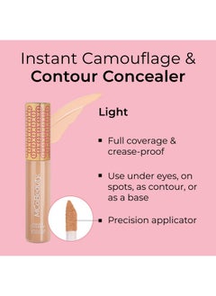 MCoBeauty MCoBeauty Instant Concealer Camouflage & Contour, Light, Perfecting Contour with Flawless Coverage, Vegan, Cruelty Free Cosmetics  - Image 2